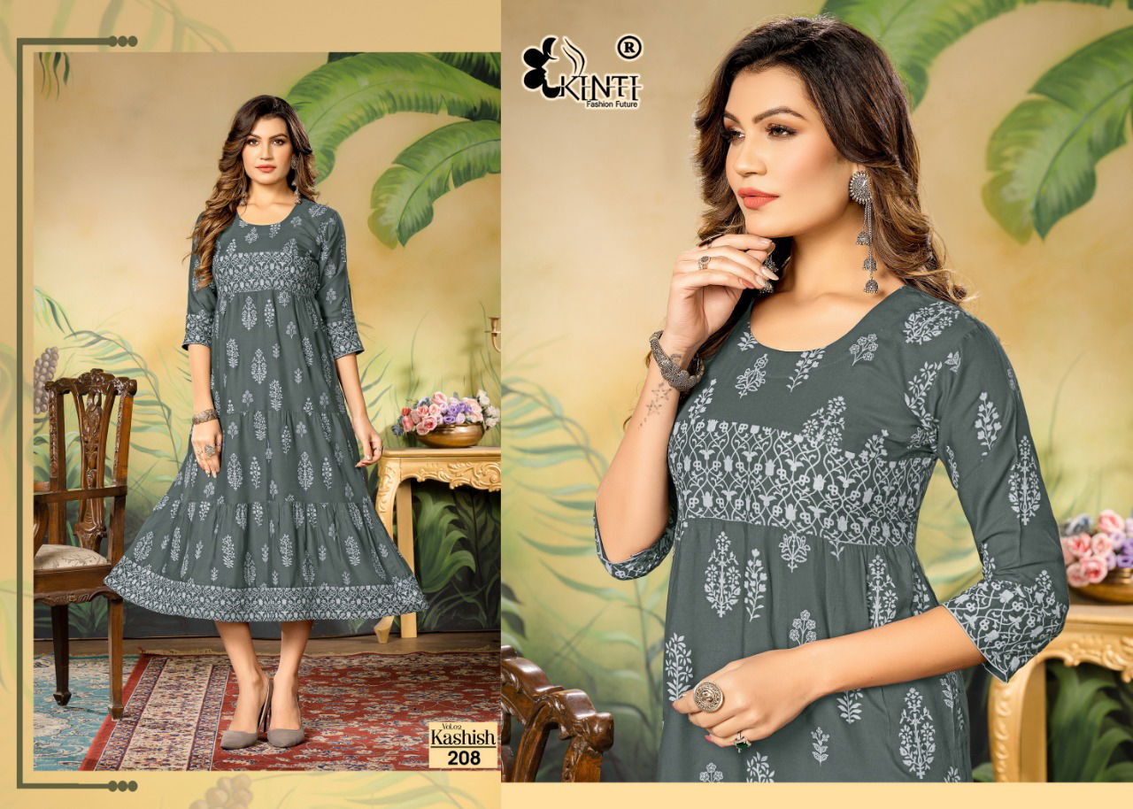 Kashish Vol 2 By Kinti Long Designer Kurtis Catalog